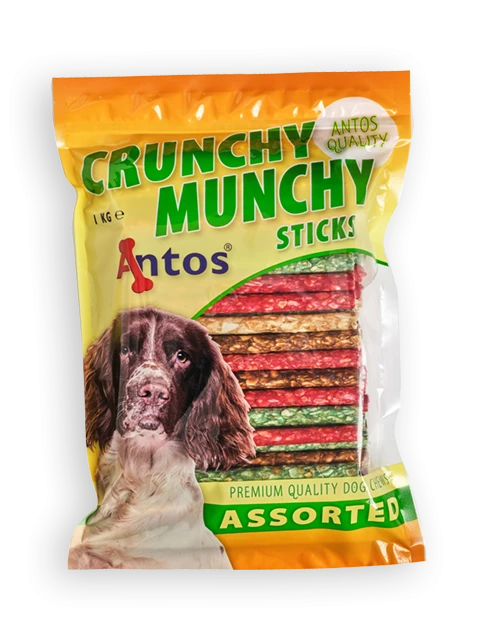 Crunchy Munchy Sticks 5" 10 mm Sortiert