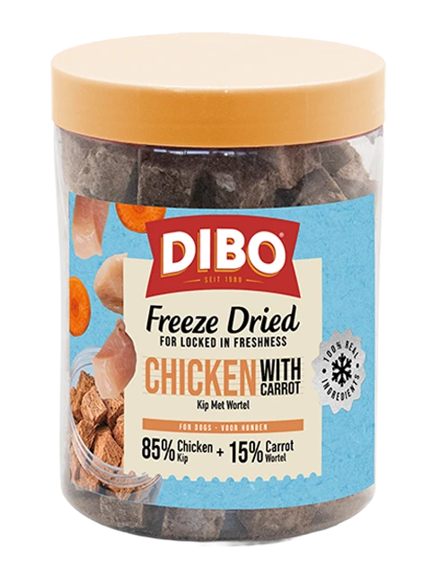 DIBO Gefriergetrocknete Huhn & Karotte 90 gr