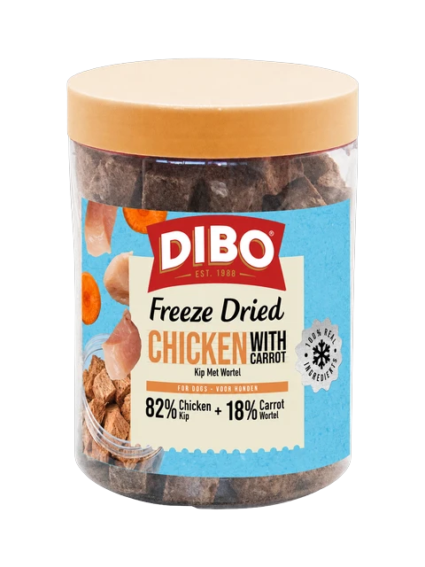 DIBO Gefriergetrocknete Huhn & Karotte 90 gr