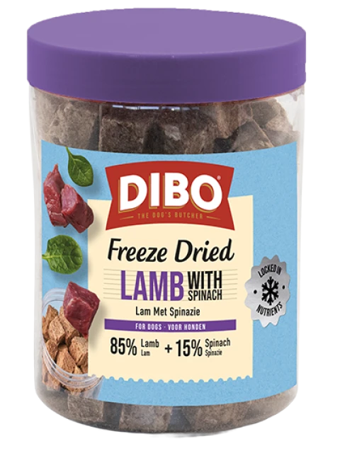 DIBO Freeze Dried Lam & Spinazie 90 gr