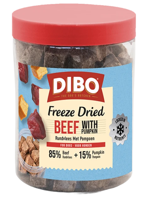 DIBO Gefriergetrocknetes Rindfleisch & Kürbis 90 gr
