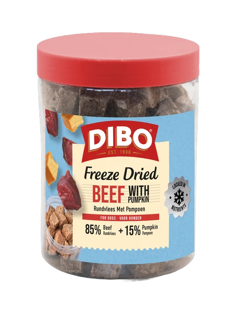 DIBO Gefriergetrocknete Rindfleisch & Kürbis 90 gr