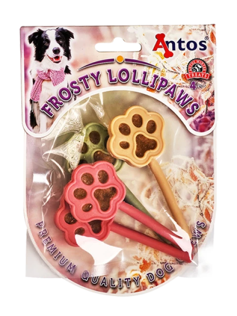 Frostige Pfoten-Lollis 4 Stück
