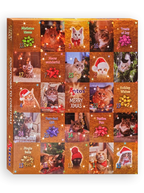 Weihnachts-Adventskalender 200 gr - Katze