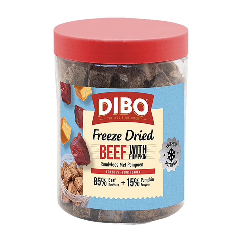 DIBO Gefriergetrocknete Rindfleisch & Kürbis 90 gr