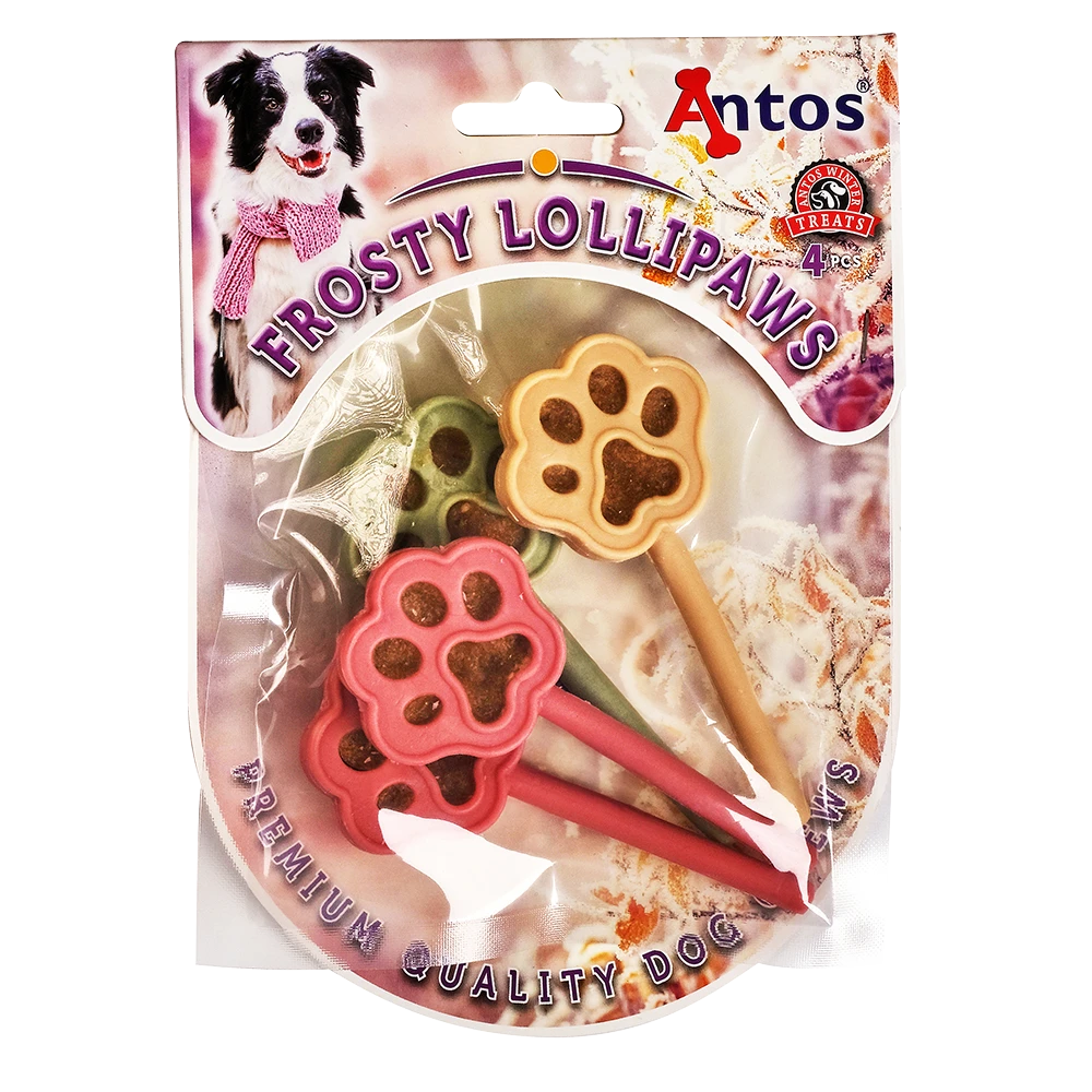 Frostige Pfoten-Lollis 4 Stück