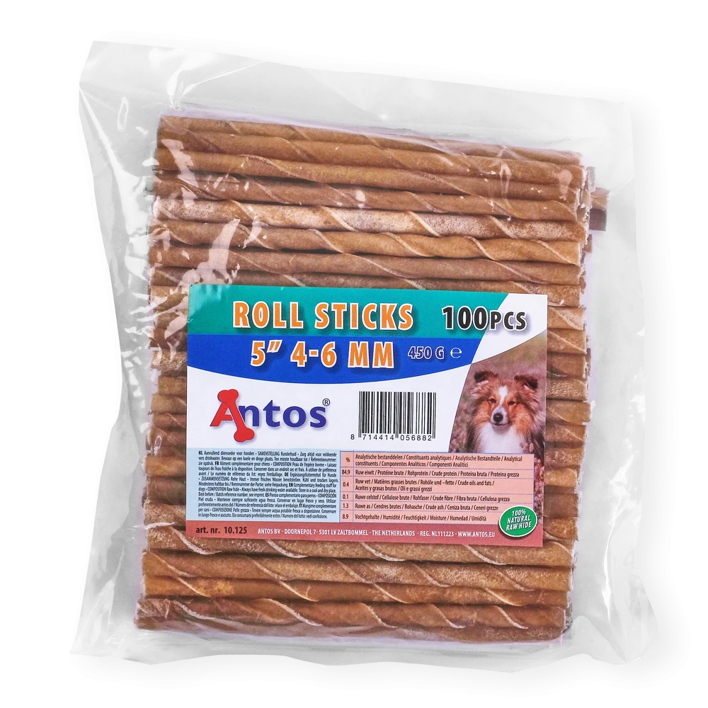 Rinderhaut Kaurollen 5'' 4-6 mm 100 Stück