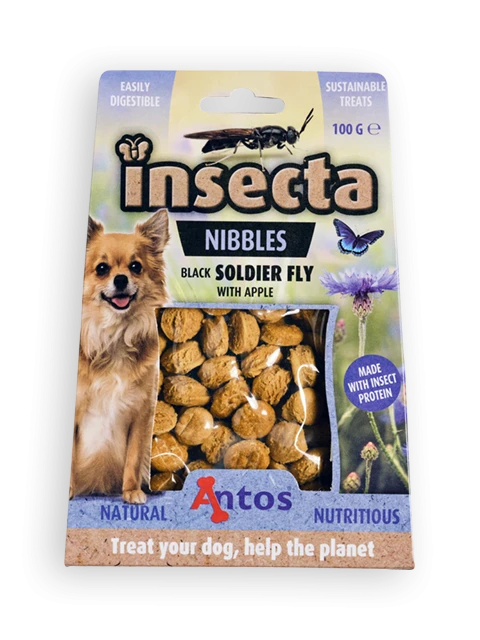 Insecta Nibbles Schwarze Soldatenfliege & Apfel 100 gr