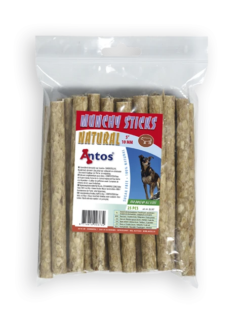 Munchy Sticks 5" 10 mm Natur 25 Stück