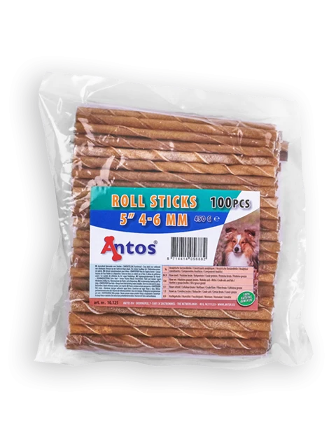 Rinderhaut Kaurollen 5'' 4-6 mm 100 Stück