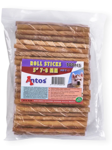 Rinderhaut Kaurollen 5'' 7-8 mm 100 Stück