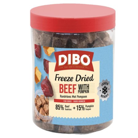 DIBO Gefriergetrocknetes Rindfleisch & Kürbis 90 gr